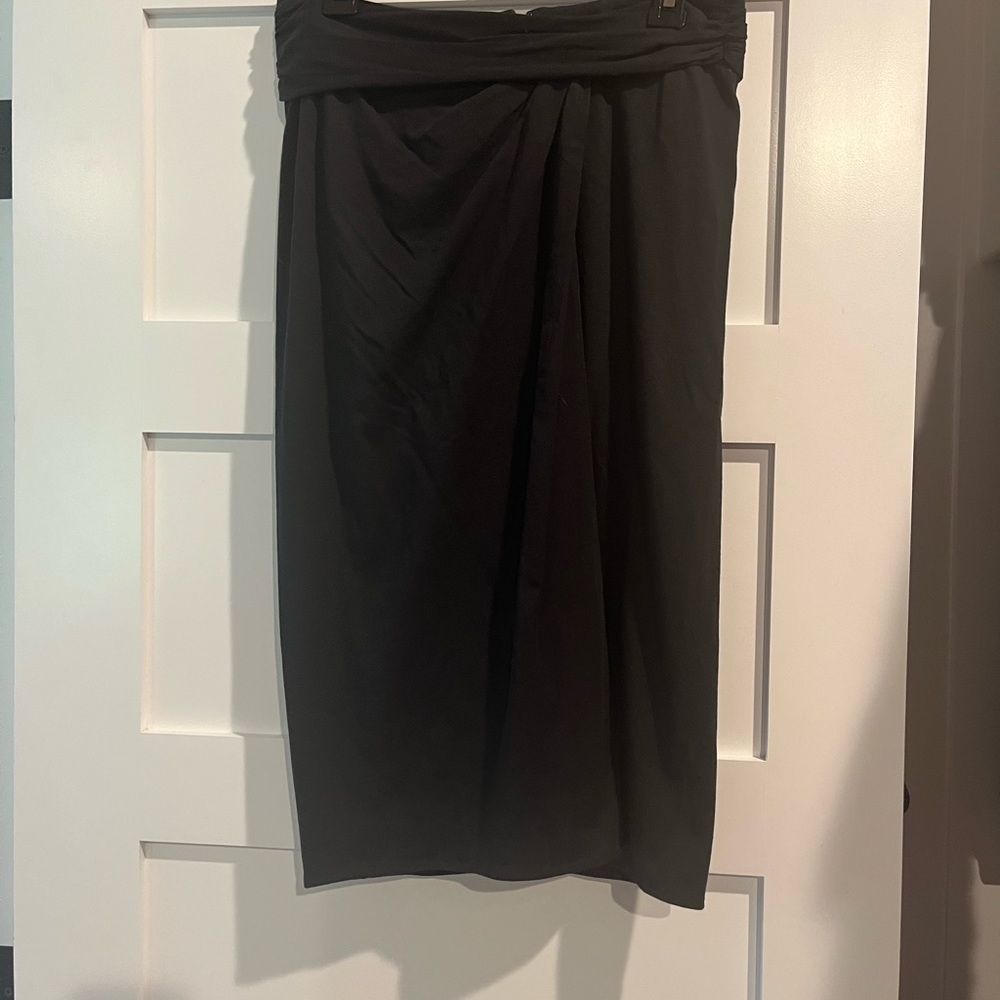 Theory Cotton faux-wrap Skirt